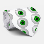 Cravate Oeil vert (Roulé)
