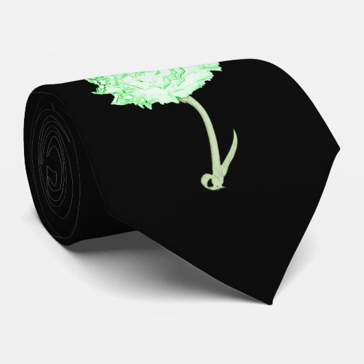 Cravate Oeillet vert (Roulé)