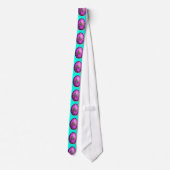 Cravate Oeuf de Pâques aux fleurs violettes (Dos)