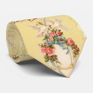 Cravate Œuf de Pâques et printemps vintage