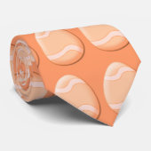 Cravate Oeuf de Pâques (orange) (Roulé)