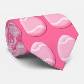 Cravate Oeuf de Pâques (rose) (Roulé)