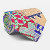 Cravate Oeufs de Pâques ukrainiens (Pysanky) Design cravat (Roulé)