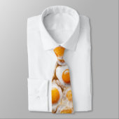 Cravate Oeufs Frits Sunny Side Up Amusant (Attaché)