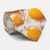 Cravate Oeufs Frits Sunny Side Up Amusant (Roulé)