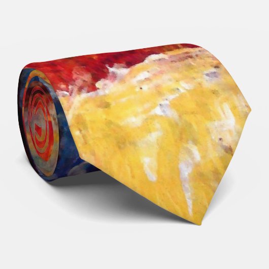 Cravate Oeuvre Abstraite (Roulé)