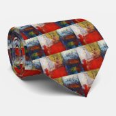 Cravate Oeuvre Abstraite colorée (Roulé)