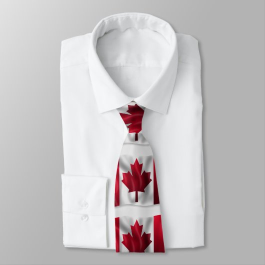 Cravate OEuvre canadienne du drapeau (Attaché)