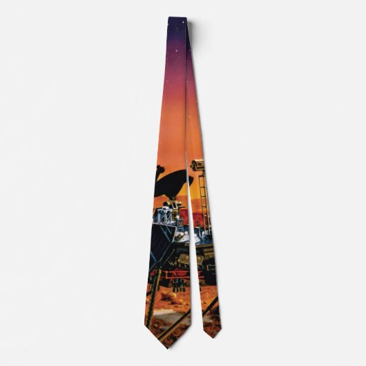 Cravate OEuvre d'art Concept de la NASA Mars Polar Lander (Devant)
