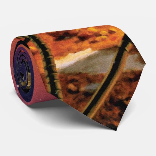 Cravate OEuvre d'art Concept de la NASA Mars Polar Lander (Roulé)