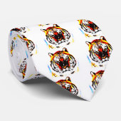 Cravate Oeuvre de tigres sauvages (Roulé)