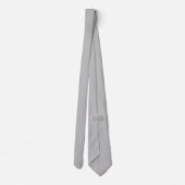 Cravate officiel couleur argent solide (Dos)