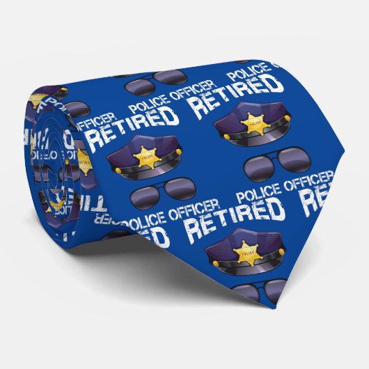 Cravate Officier de police à la retraite -Casquette et par (Roulé)