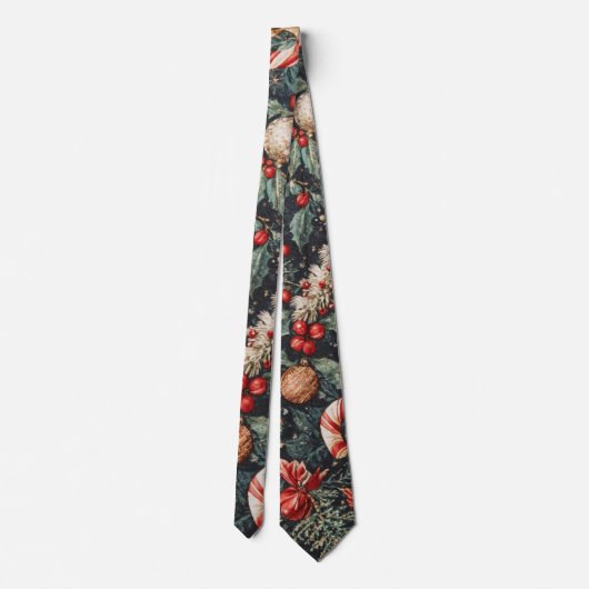 Cravate Oh Christmas Tree - Men's Custom Necktie (Dos)