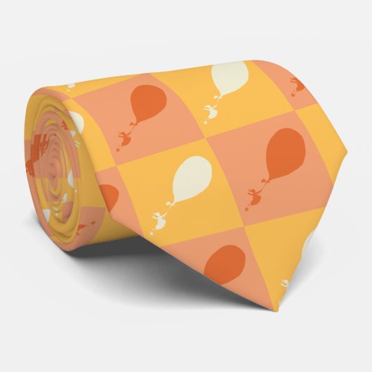 Cravate Oh, les endroits où tu iras | Motif orange (Roulé)