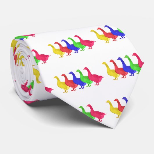 Cravate Oie dans cinq couleurs (Roulé)