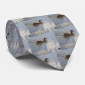 Cravate Oie sauvage nageant dans le lac, Nature, Oiseau (Roulé)