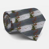 Cravate Oies nageant en automne, lac Arrowhead (Roulé)