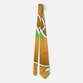 Cravate Oignons marron funky (Dos)