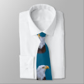 Cravate Oiseau d'Eagle chauve personnalisable (Attaché)