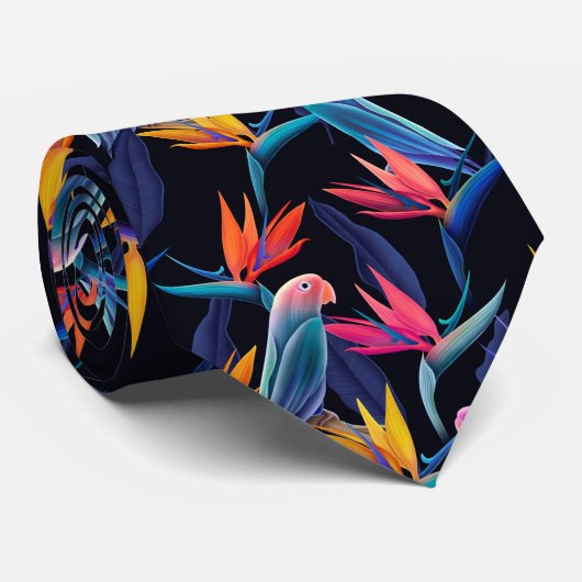 Cravate Oiseau Du Paradis (Roulé)