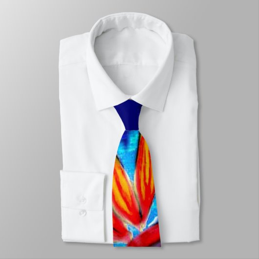 Cravate Oiseau du paradis Tie2 (Attaché)