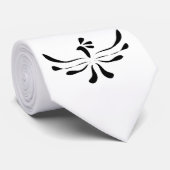 Cravate Oiseau exotique monochromatique (Roulé)