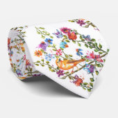 CRAVATE OISEAU JAUNE D'EMPREINTES DE PATTES DE CHIEN (Roulé)