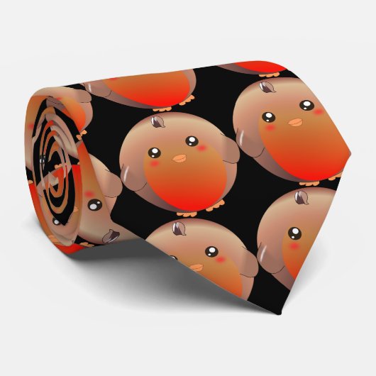 Cravate Oiseau mignon de Robin (Roulé)