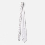 Cravate Oiseau rose en fleurs (Dos)