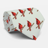 Cravate Oiseau rouge cardinal du nord (Roulé)