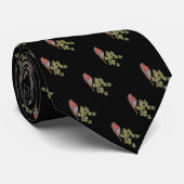 Cravate oiseau sauvage perché sur le robin de lierre pour  (Roulé)