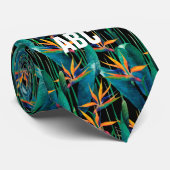 Cravate Oiseau tropical des fleurs du Paradis (Roulé)