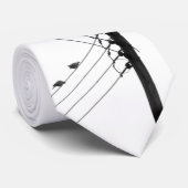 Cravate oiseaux de câble (Roulé)