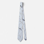 Cravate Oiseaux d'hiver (Devant)