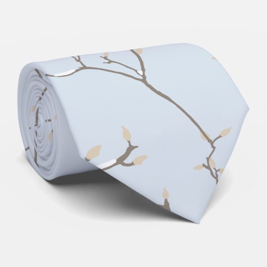 Cravate Oiseaux d'hiver (Roulé)