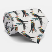 Cravate Oiseaux du paradis (Roulé)
