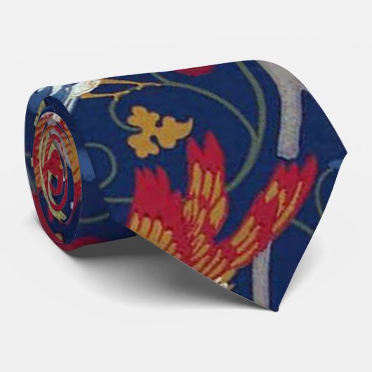 Cravate Oiseaux et fleurs, William Morris (Roulé)