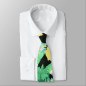 Cravate Oiseaux exotiques modernes & Foliage Conception tr (Attaché)