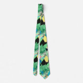 Cravate Oiseaux exotiques modernes & Foliage Conception tr (Dos)
