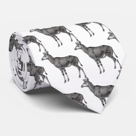 Cravate Okapi vintage (Roulé)