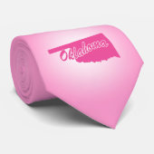 Cravate Oklahoma, État rose (Roulé)