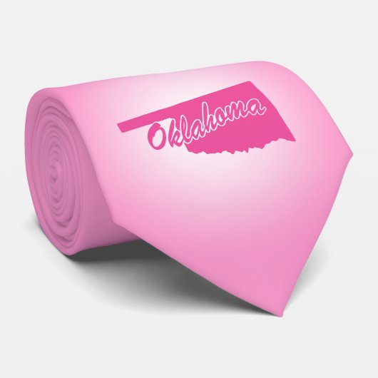 Cravate Oklahoma, État rose (Roulé)