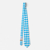 Cravate OKTOBERFEST beer festival decoration Blue pattern (Dos)