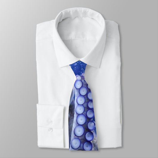 Cravate Oktopus Kraken Tintenfisch en blauen Blubberblase (Attaché)