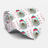 Cravate Old English Sheepdog Père Noël Paws (Roulé)