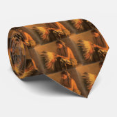 Cravate Old War Bonnet par Joseph Henry Sharp (Roulé)