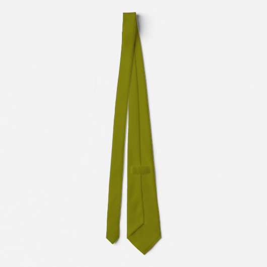 Cravate Olive 808000 Conception couleur solide (Dos)