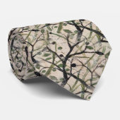 Cravate Olive Branch Abstrait Art Motif (Roulé)