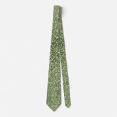 Cravate Olive Green Sparkles Faux Parties scintillant Fanc (Devant)